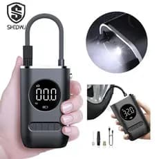 1 Pçs Portátil Pneu Inflator Bomba De Ar Digital Compressor Sem Fio Com Luz LED 150 PSI Recarregável Bombas De Pressão D