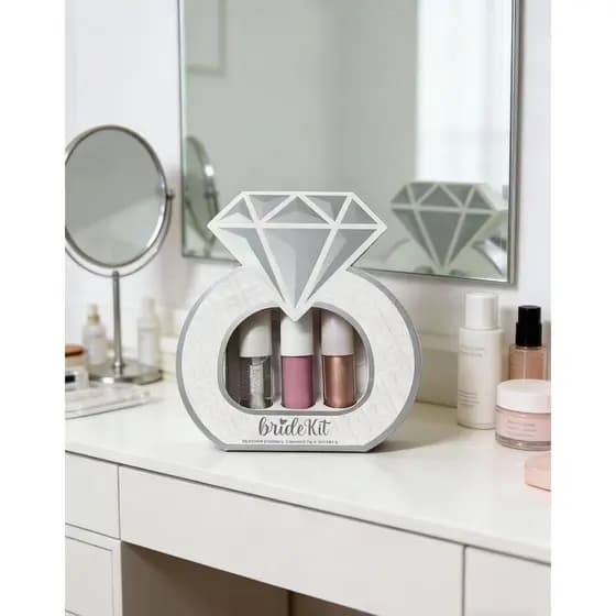 Kit Iluminador e Blush Líquido FRAN Bride 3 em 1 – Lip, Blush e Shine