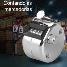 Contador Manual De Pessoas E Público 4 Dígitos - Marcador Estatístico De Metal Para Controle De Entrada, Eventos E Acess