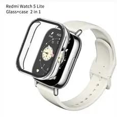 Case Capa Bumper Proteção Acrílico com Vidro Temperado para Xiaomi Redmi Watch 5 Active