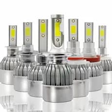 Par de Lâmpadas C6 Super Led 6000K H1 H3 H4 H7 H11 H13 H16 H27 HB3 HB4 12V a 24V