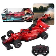 Carrinho Controle Remoto Formula 1 Recarregável F1 Bateria Formula Racing Solta Fumaça Kizumba