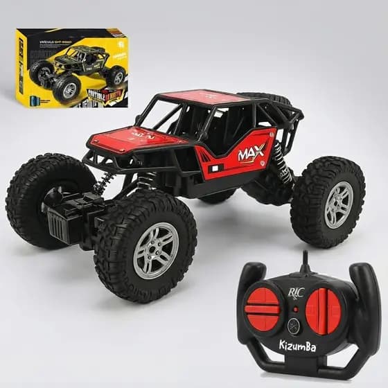 Carrinho Controle Remoto Rally Jipe Carro Recarregavel Off Road Amortecedores 4x4 Brinquedo Kizumba