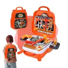Kit Maleta Mochila De Ferramentas Infantil Criança 22 Peças Brinquedo Menino Kizumba