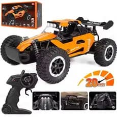 Carrinho de Controle Remoto 2.4g Off Road Super Rápido 20km/h Infantil Aluminio Recarregável Kizumba