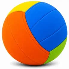 Bola de Vôlei EVA Infantil Macia e Leve Colorida 20cm para Praia Escola Recreação