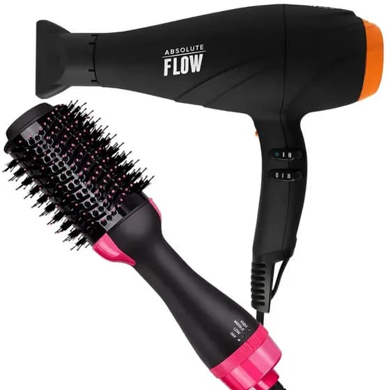 Secador De Cabelo Gama Italy 2300w GBS Barber Absolute Flow Ions Profissional Salão Escova Alisadora City