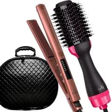 Prancha De Cabelo Gama Italy Profissional Salão 450ºf Marula Chapinha Digital Progressiva Escova Alisadora City Maleta