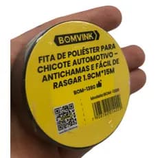 Fita de Poliéster para Chicote Automotivo 1,9cm x 15m – Preto