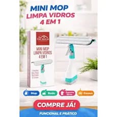 Rodo Spray Mop 4 Em1 Limpa Vidro Multiuso 250ml Vidro Janela - Top House