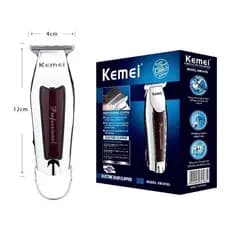 Máquina Acabamento Cortar Cabelo S/Fio Kemei Km-9163 Bi-Volt