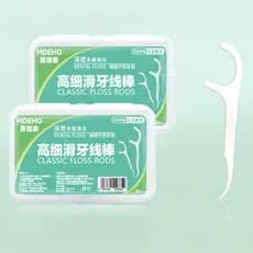 Varas de fio dental ultrafinas 50 unidades caixa palitos de fio dental descartáveis D