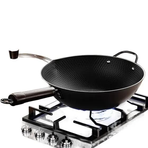 Panela de ferro doméstica Wok antiaderente panela de ferro antiferrugem 0 revestimento leve panela de ferro extremo atac