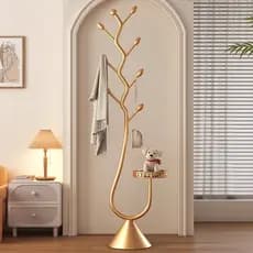 Cabide de chão para quarto, cabide removível com rodas, luz interna, rack de secagem de luxo com luz, simples, cabide