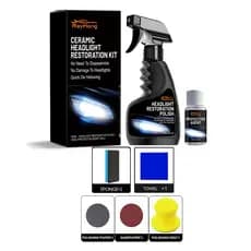 Rayhong kit de cuidados para remodelação de farol de carro, remodelação diária, limpeza, descontaminação, kit de brilho