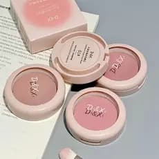 Blush monocromático rosa tom frio 4 cores disponíveis pó delicado maquiagem diária