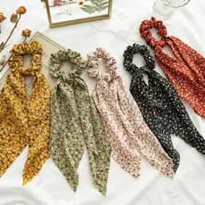 Laço de cabelo feminino Floral Streamer