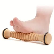 1pc madeira maciça pé massagem rolo pé acuponto massageador pescoço ombro cintura perna relaxamento massagem vara domést