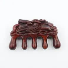 Pente de massagem de cervo de sândalo vermelho Pente de massagem de levantamento Facial Pente de sândalo multifuncional