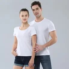 Camiseta Casual Solta De Manga Curta , Gola Redonda Modal