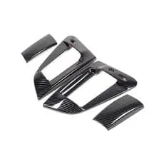 Para Nissan 370Z Z34 2009-2020 ABS Fibra De Carbono Exterior Porta Puxar Alça Painel Guarnição Capa Carro Retrofitting A