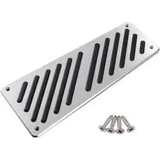 Capa De Almofada Para Pedais De Descanso Motoforti , Mercedes Benz Smart Fortwo 2009-2014 , Metal , Tom Preto E Prateado