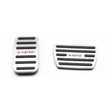 OLIKE 2 Pçs Liga De Alumínio Do Carro Acelerador Combustível Pedal Freio Capa Kit Para Honda Civic 10TH 2016-2021