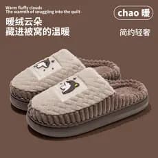 | slippers | ✴Bonito golfinho chinelos de algodão feminino casa chinelos de algodão forro chinelos de algodão masculino