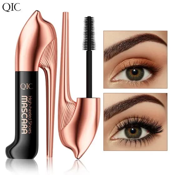 QIC Novo Estilo Rímel de Salto Alto Rímel À Prova D 'Água Não Mancha 4D Volumizing Curling