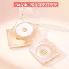 Judydoll monocromático alto brilho anel luz diamante corpo fino piscando iluminando alto brilho rosa
