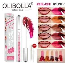 OLIBOLLA Delineador labial removível de cinco cores, fosco, à prova d'água, não é fácil de desbotar, lábios tingidos