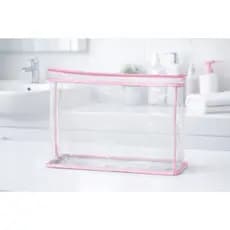 Kit 5 Necessaires Transparentes com Zíper | Organizadores Multiuso Maternidade, Viagem e Dia a Dia
