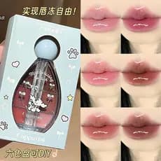 | 【lip tint ruby rose】 | ☉Cappuvini seis cores espelho lábio Gel brilho de água estudante cosméticos vidro lábio esmalte