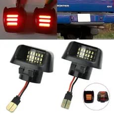 1 Par De Luzes LED Para Placa De Licença , Luz Traseira À Prova D'água Nissan Navara D40 Frontier Armada Titan Xterra Su