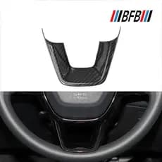 Adequado para 2022 Novo estilo Honda11 Geração Civic Capa de volante de fibra de carbono seca Capa de botão de volante P