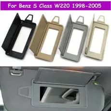 LHD RHD W220 Interior Do Carro Frente Sun Sombra Viseira Esquerda Direita Maquiagem Espelho Cosmético Capa Para Mercedes