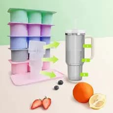 Forma de Silicone para Gelo Palito Longo Drinks Whisky Garrafa Água Cozinha