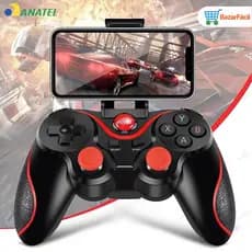 Controle Joystick Bluetooth Universal Com Cabo USB E Suporte Para Celular Tablet Android Ipad