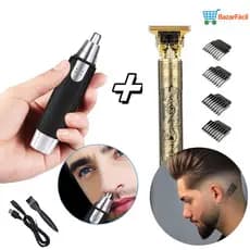 Barbeador para homens barbeador nasal punho de metal barbear manual depilação facial multifuncional