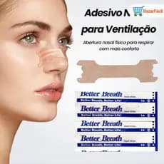Kit de Dilatador Nasal Antirônco Adesivo - Tiras Nasais em Variedades de 10, 20, 30 e 60 Unid