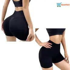 Short de Yoga com Cintura Alta - Confortável, Elástico e Ideal para Atividades Físicas