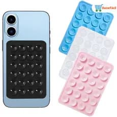 KIT Ventosa Silicone Suporte Celular Antiderrapante Portátil Fixação Rápida