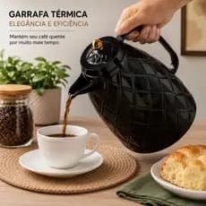 Garrafa térmica, garrafa de café, elegante, quente e frio, garrafa de chá, capacidade de 1 litro.