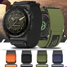 Pulseira esportiva de nylon tática de substituição para Garmin Fenix 5 5X 7X Pro 6 6X, 22mm 26mm com liberação rápida G3