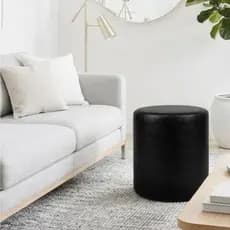Puff Redondo Confortável Quarto ou Sala - Espuma D28 Resistente