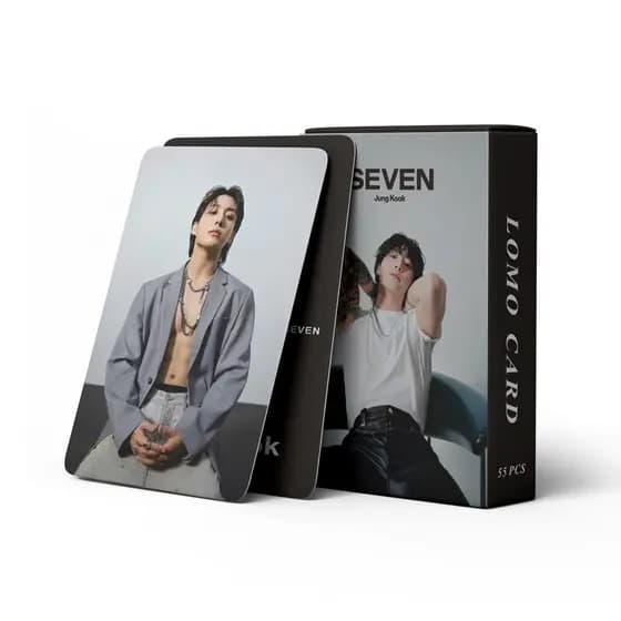 Conjunto de 55 Cartões Fotográficos KPOP BTS JungKook, Álbum Solo, Coleção de Postais LOMO SW3J