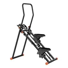 Simulador De Escada Adking Portátil Preto 130kg Com Tela E Guidão