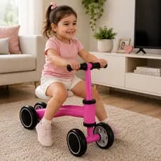 Bicicleta Infantil Equilíbrio - Azul ou Rosa - Primeira Bicicleta Casa Parque Presente a Partir 12 Meses