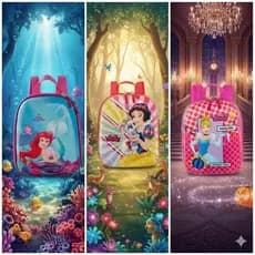 Mochila Infantil Princesas Tamanho P Escolar Criança Leve Encantadora Colorida Passeio Achadinhos Shopee
