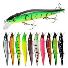 Kits Isca Artificial Para Pesca Meia Água Tucunaré, Dourado, Traíra e Peixes Do Mar